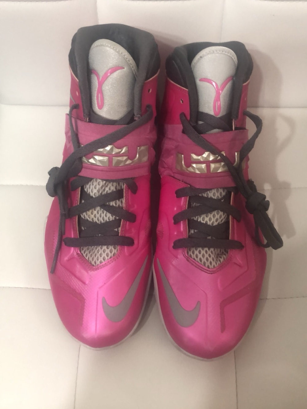 Nike Zoom Soldier VII Think Pink LeBron James Shoes Kay Yow Size 12 599264-600